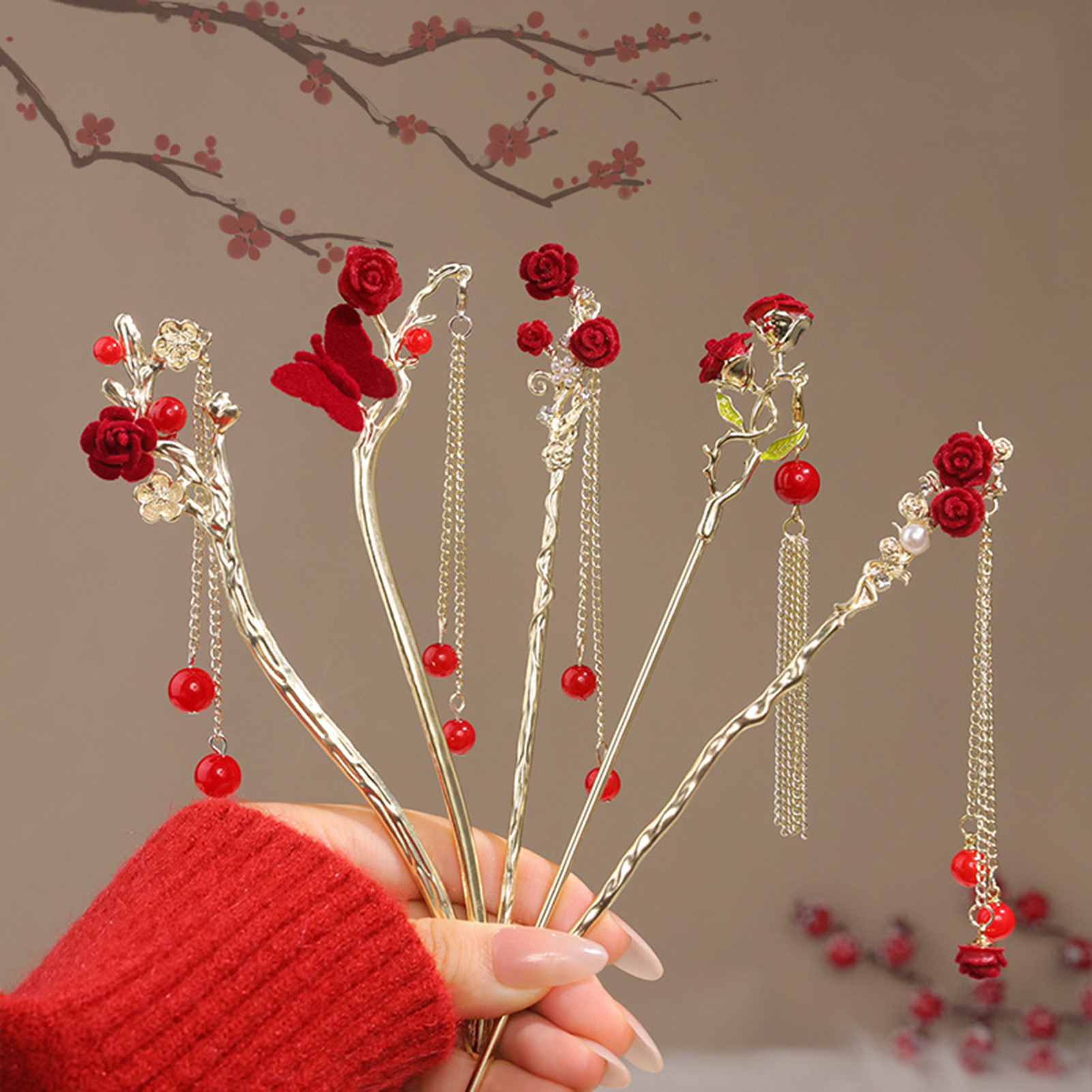 Заколка для волос в китайском  – обзор и цена Flower Supplies